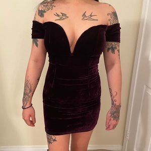 tobi off shoulder dress